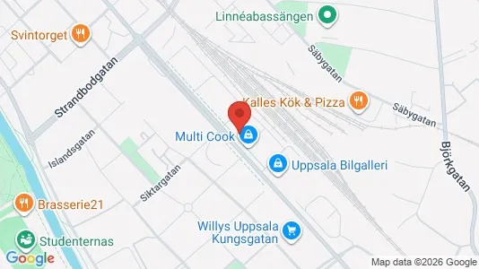 Apartments for rent i Uppsala - kort over placeringen