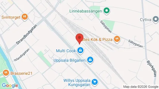 Apartments for rent i Uppsala - kort over placeringen