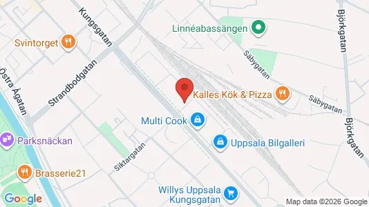 Apartments for rent i Uppsala - kort over placeringen