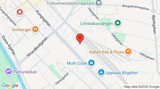 Apartments for rent i Uppsala - kort over placeringen