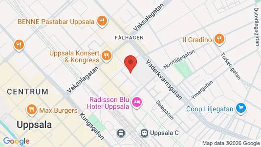 Apartments for rent i Uppsala - kort over placeringen