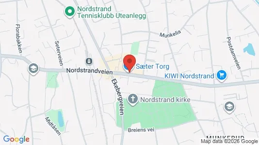 Apartments for rent i Oslo Nordstrand - kort over placeringen