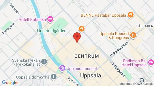 Apartments for rent i Uppsala - kort over placeringen