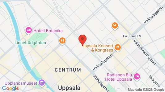 Apartments for rent i Uppsala - kort over placeringen