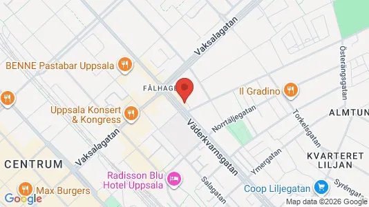 Apartments for rent i Uppsala - kort over placeringen