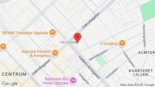 Apartments for rent i Uppsala - kort over placeringen