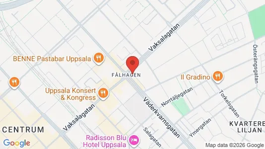 Apartments for rent i Uppsala - kort over placeringen