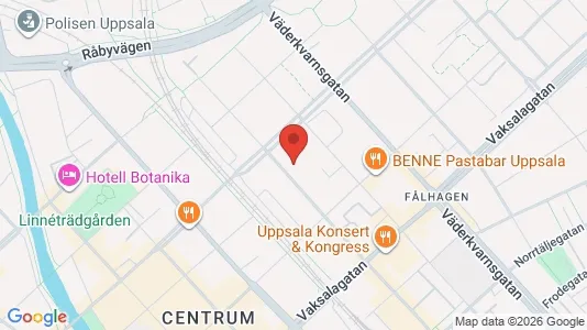 Apartments for rent i Uppsala - kort over placeringen