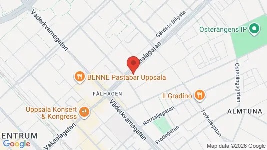 Apartments for rent i Uppsala - kort over placeringen