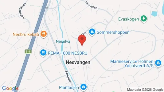 Rooms for rent i Asker - kort over placeringen