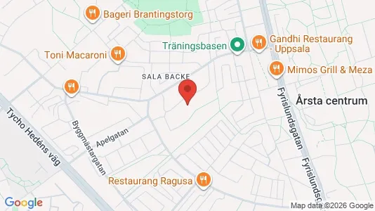 Apartments for rent i Uppsala - kort over placeringen