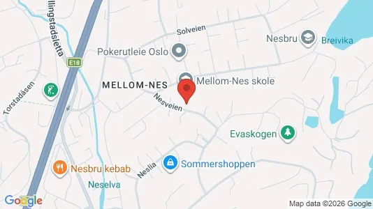 Rooms for rent i Asker - kort over placeringen