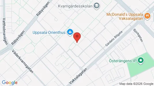 Apartments for rent i Uppsala - kort over placeringen