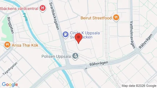 Apartments for rent i Uppsala - kort over placeringen