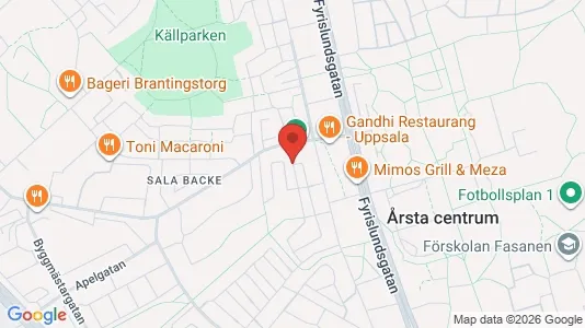 Apartments for rent i Uppsala - kort over placeringen