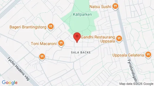 Apartments for rent i Uppsala - kort over placeringen