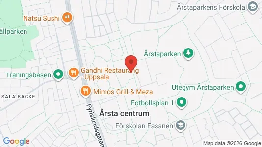 Apartments for rent i Uppsala - kort over placeringen