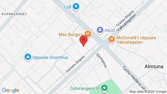 Apartments for rent i Uppsala - kort over placeringen