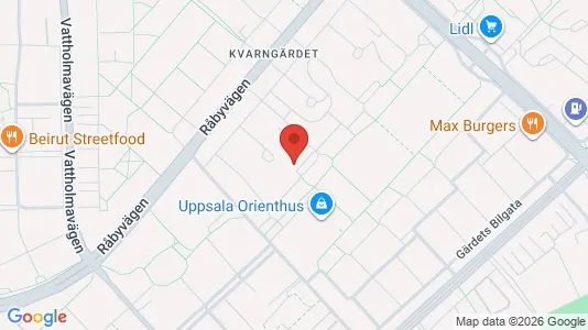 Apartments for rent i Uppsala - kort over placeringen