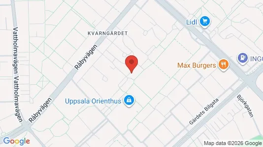 Apartments for rent i Uppsala - kort over placeringen