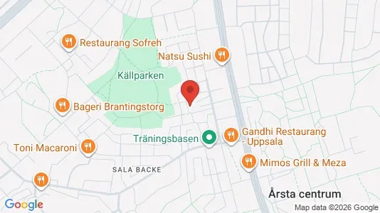Apartments for rent i Uppsala - kort over placeringen