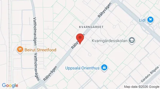 Apartments for rent i Uppsala - kort over placeringen