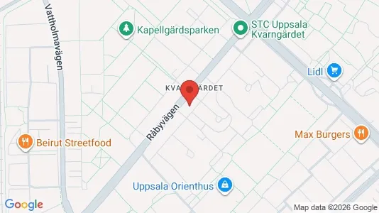 Apartments for rent i Uppsala - kort over placeringen