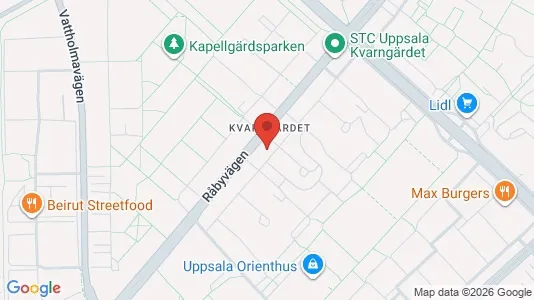 Apartments for rent i Uppsala - kort over placeringen