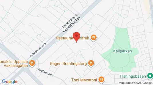 Apartments for rent i Uppsala - kort over placeringen