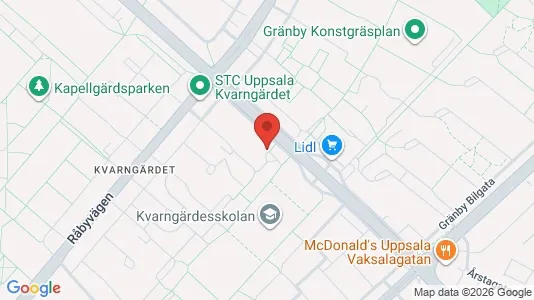 Apartments for rent i Uppsala - kort over placeringen