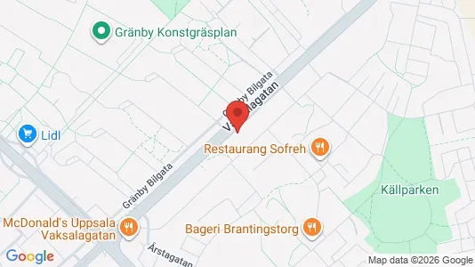 Apartments for rent i Uppsala - kort over placeringen