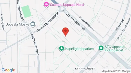 Apartments for rent i Uppsala - kort over placeringen