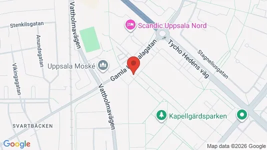 Apartments for rent i Uppsala - kort over placeringen
