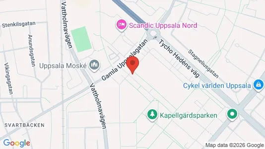 Apartments for rent i Uppsala - kort over placeringen
