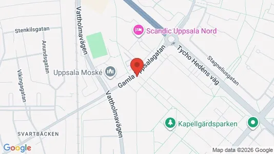 Apartments for rent i Uppsala - kort over placeringen