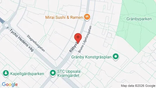 Apartments for rent i Uppsala - kort over placeringen