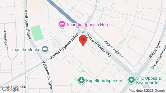 Apartments for rent i Uppsala - kort over placeringen