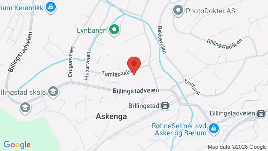Rooms for rent i Asker - kort over placeringen