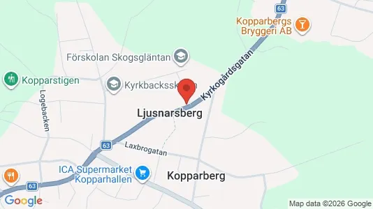 Apartments for rent i Ljusnarsberg - kort over placeringen
