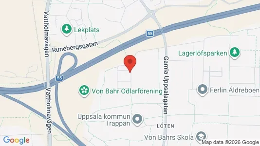 Apartments for rent i Uppsala - kort over placeringen
