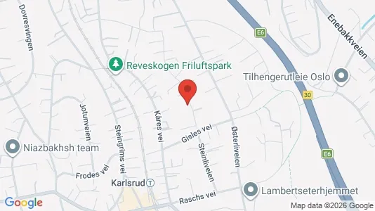 Rooms for rent i Oslo Nordstrand - kort over placeringen