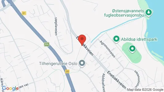 Rooms for rent i Oslo Østensjø - kort over placeringen