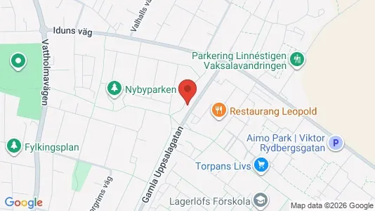 Apartments for rent i Uppsala - kort over placeringen