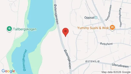 Rooms for rent i Oslo Østensjø - kort over placeringen