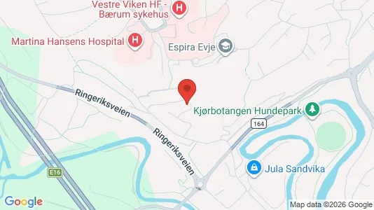 Apartments for rent i Bærum - kort over placeringen