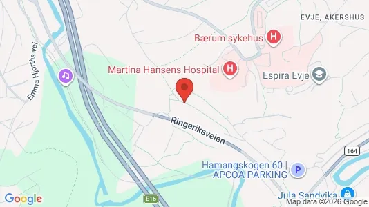 Rooms for rent i Bærum - kort over placeringen