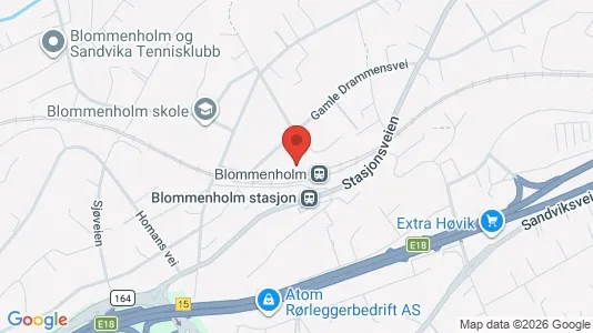 Rooms for rent i Bærum - kort over placeringen