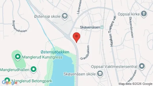 Rooms for rent i Oslo Østensjø - kort over placeringen