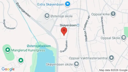 Rooms for rent i Oslo Østensjø - kort over placeringen