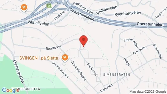 Apartments for rent i Oslo Nordstrand - kort over placeringen